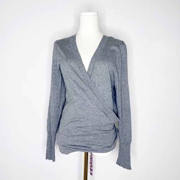 Marina Sport by Marina Rinaldi Gray Wrap Cardigan | Size Medium - Picture 1 of 6